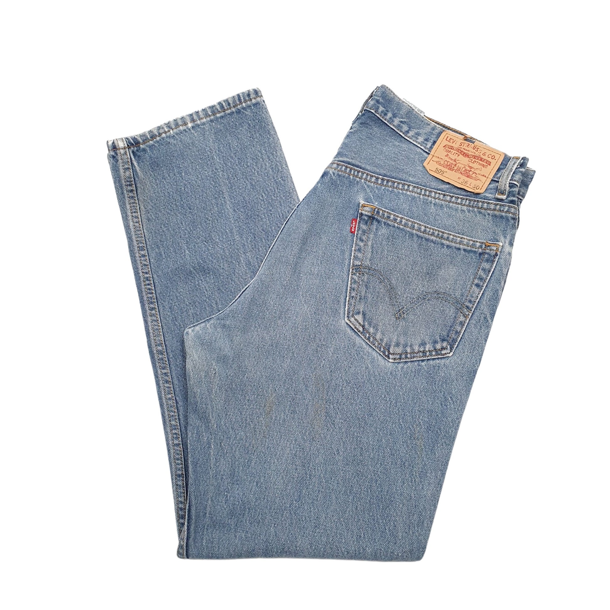 Mens Blue Levis  505 JeansW36 L30