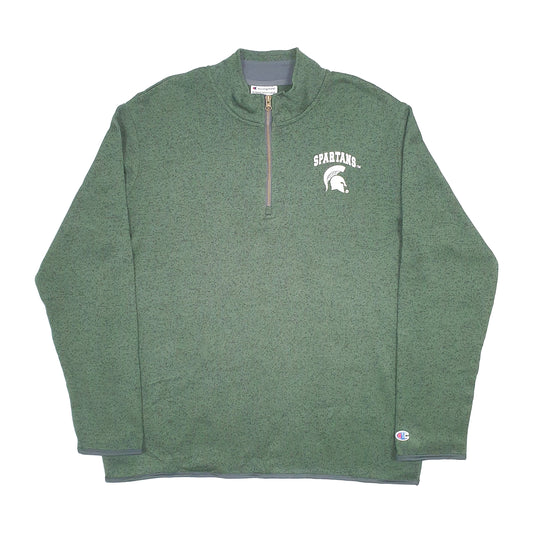 Champion Quarter Zip L Green