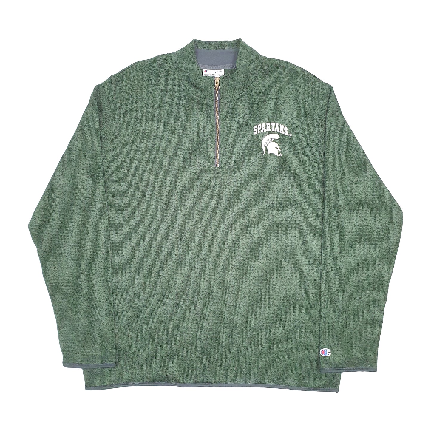 Champion Quarter Zip L Green