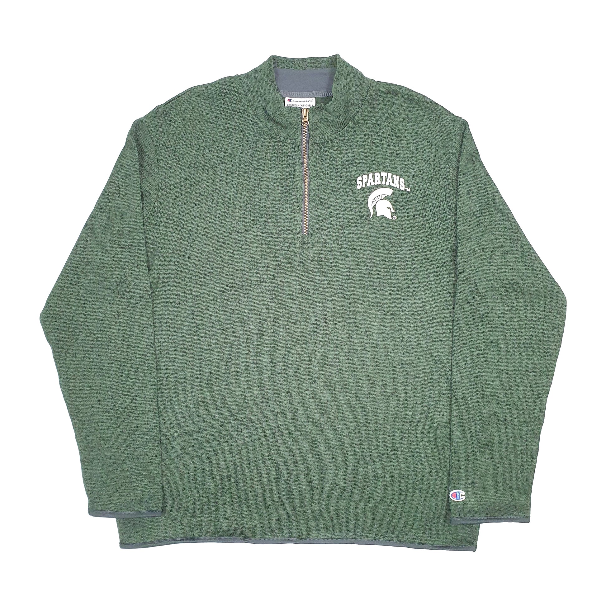 Champion Quarter Zip L Green