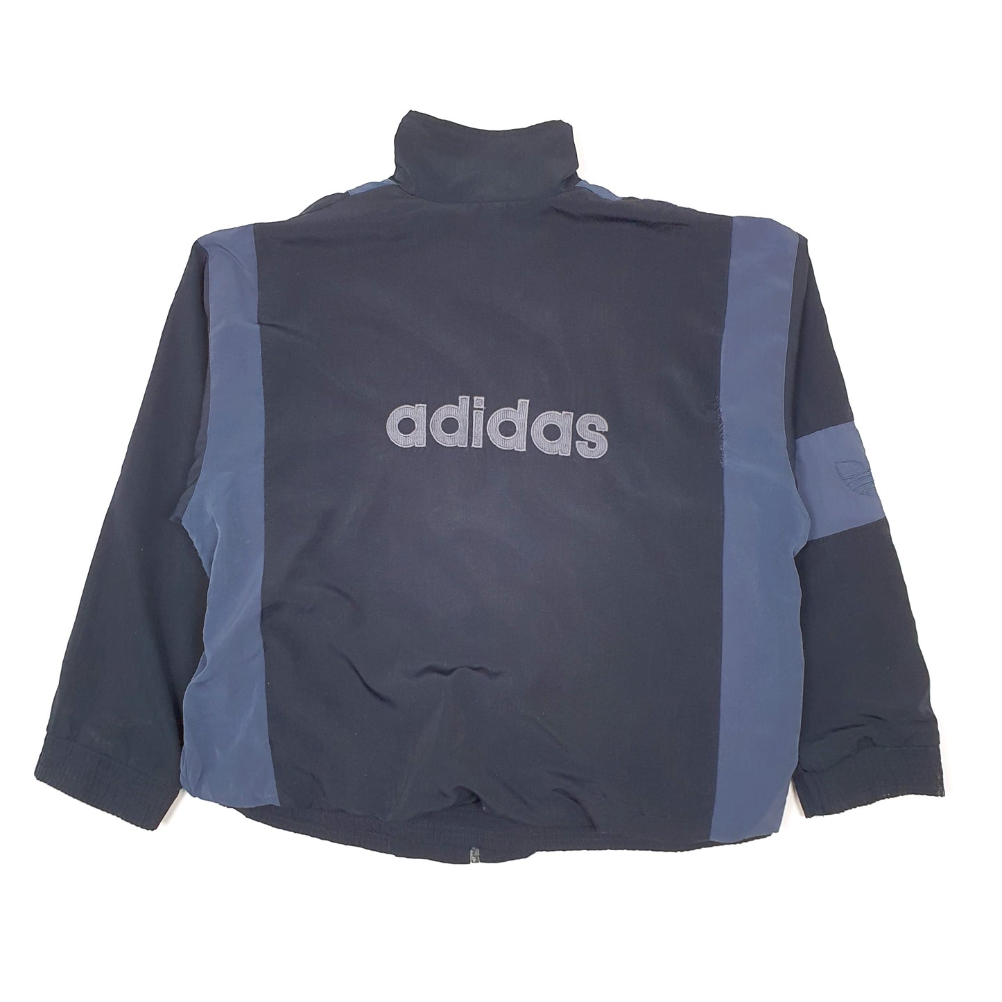 Mens Navy Adidas Vintage Spellout  Coat