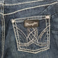 Wrangler Casual Bootcut Fit Low Rise Jeans UK8 Blue