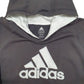 Mens Black Adidas Spellout Hoodie Jumper