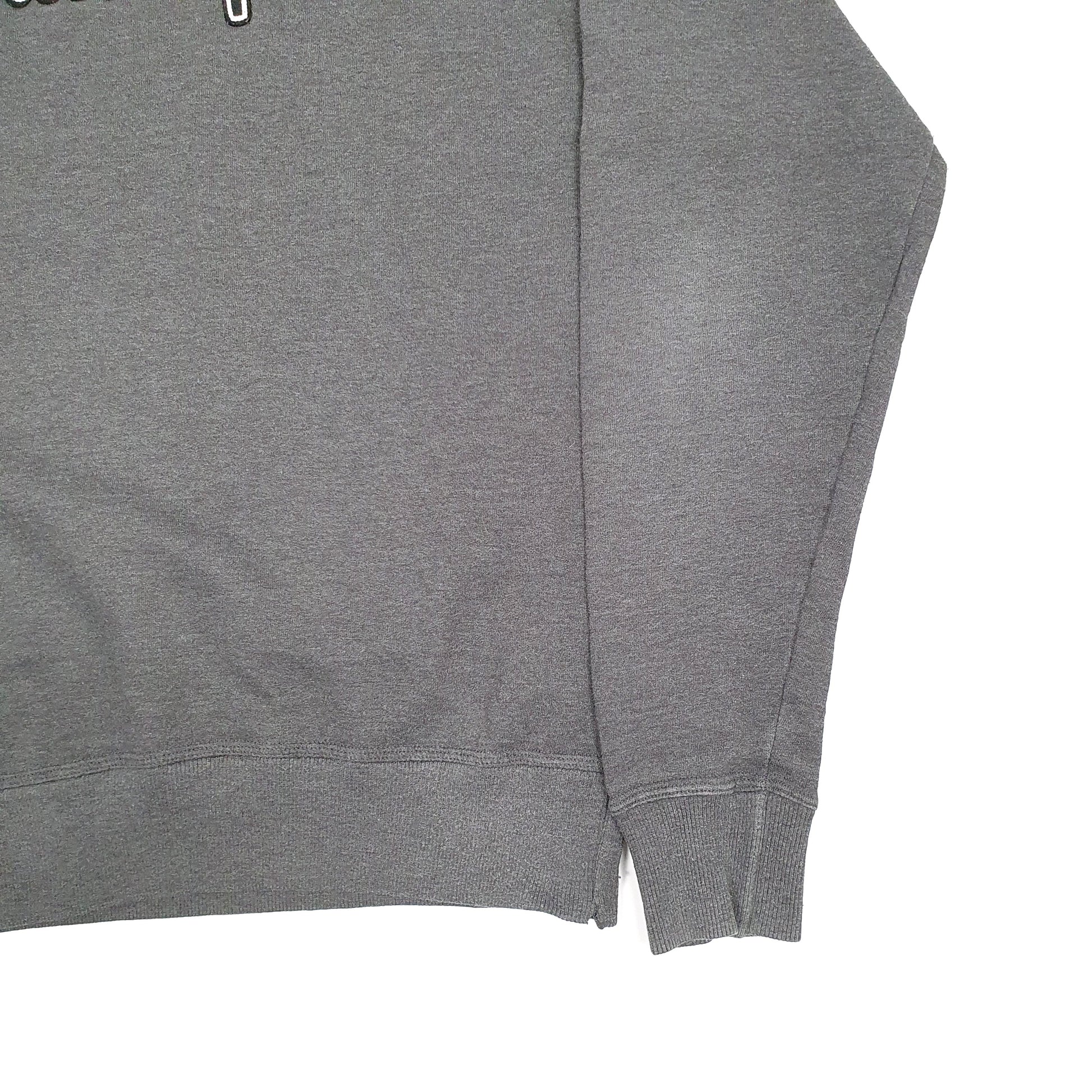 Mens Grey Champion Spellout Crewneck Jumper