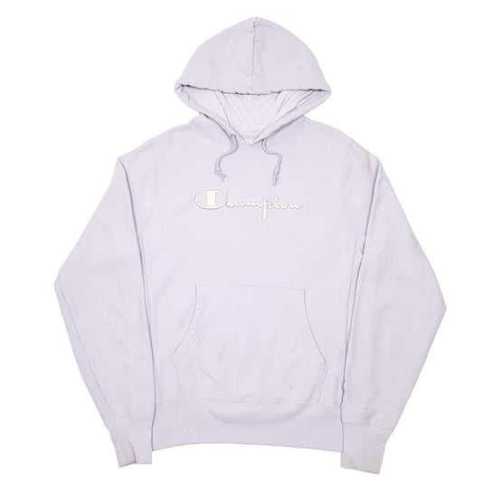 Mens Pink Champion Reverse Weave Hoodie Jumper