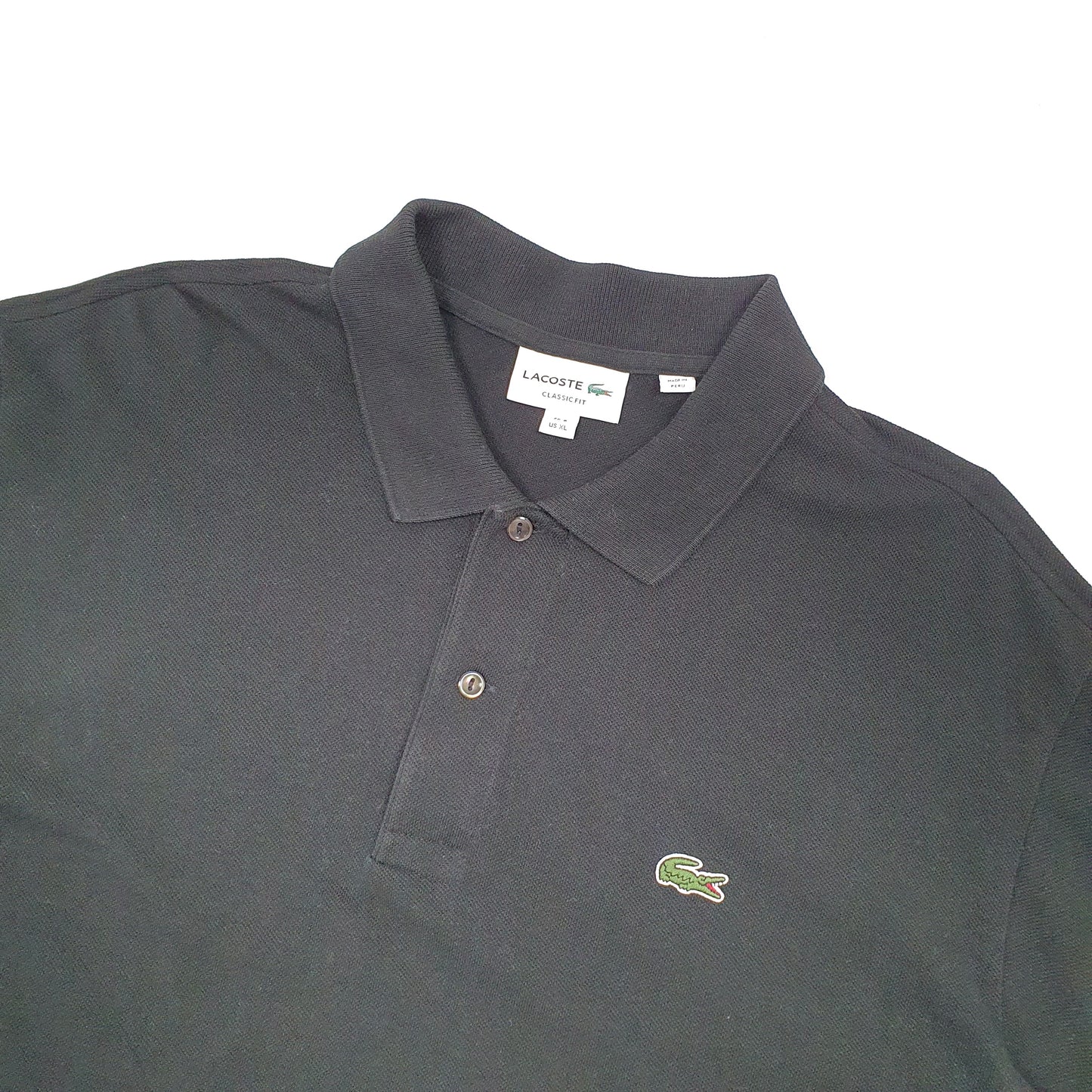 Lacoste Classic Fit Short Sleeve Polo Shirt Black