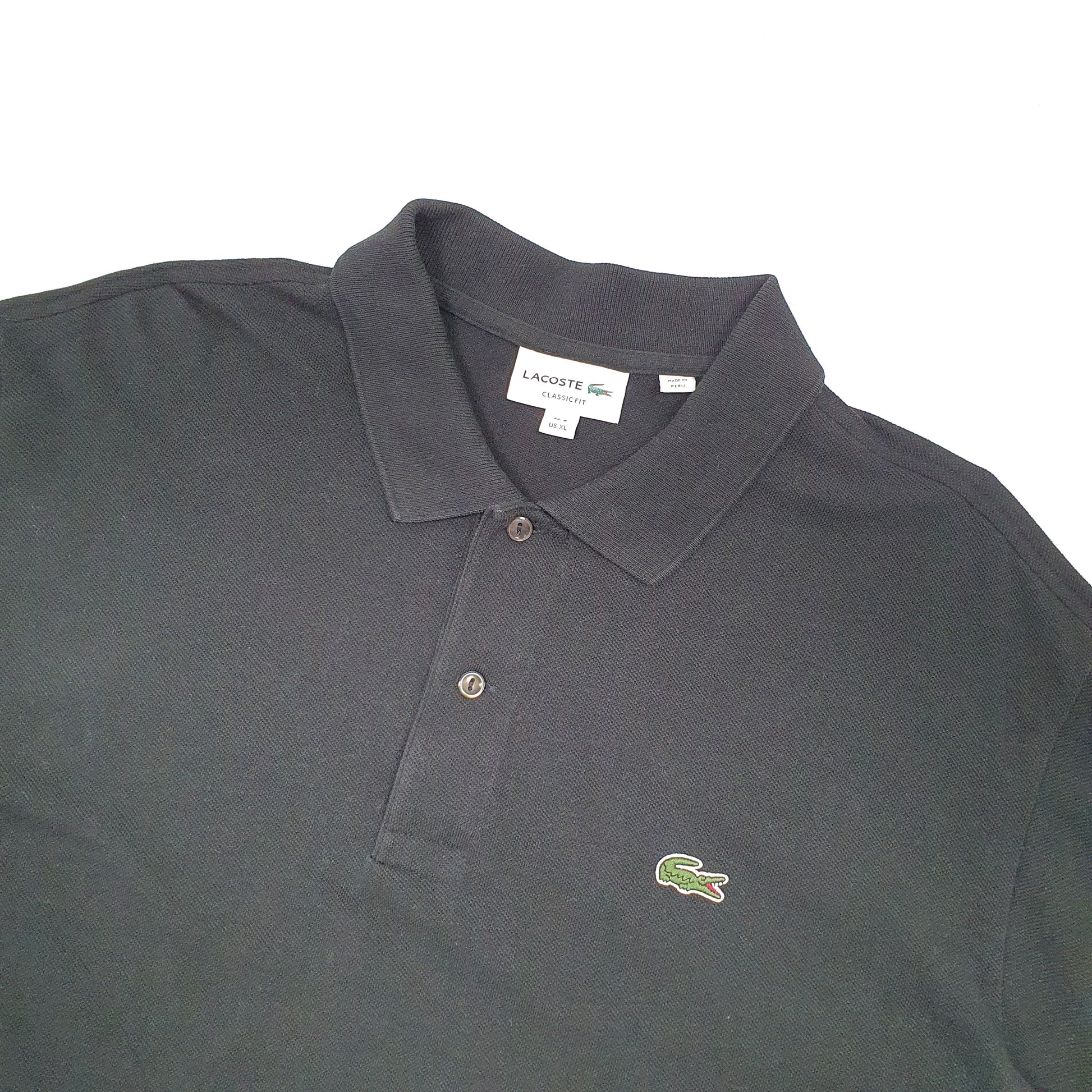 Lacoste Classic Fit Short Sleeve Polo Shirt Black