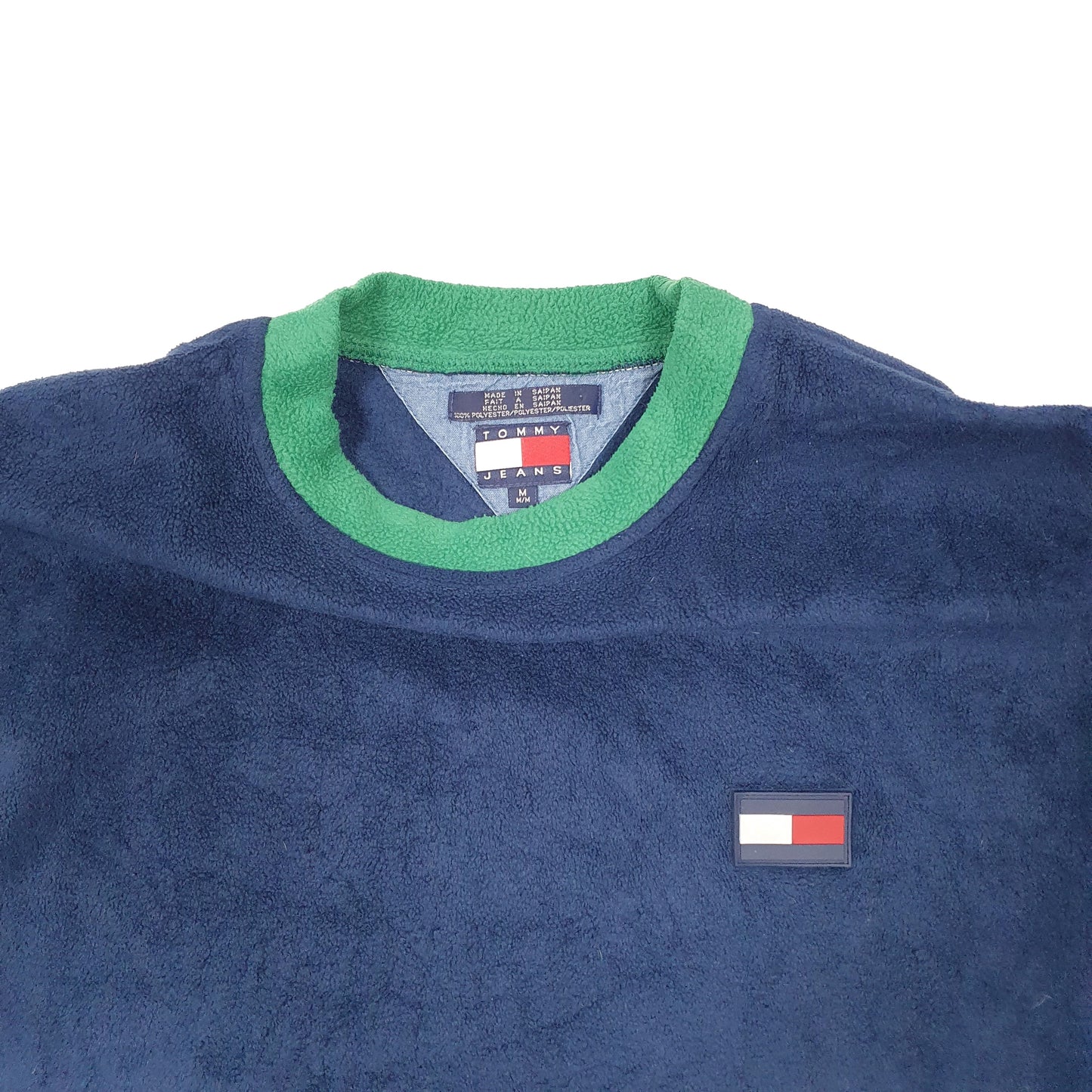 Mens Navy Tommy Hilfiger Vintage Crewneck Jumper