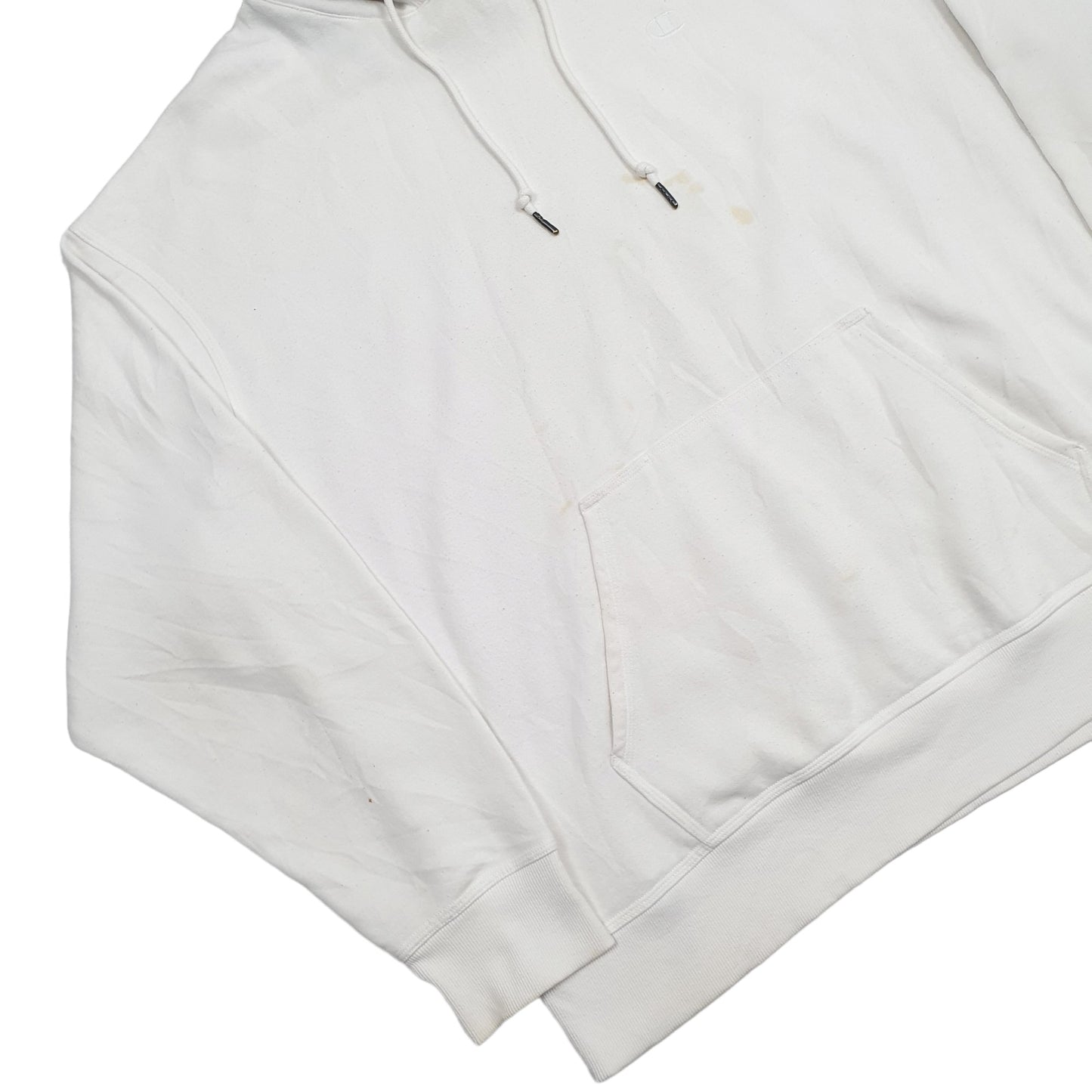 Mens White Champion  Hoodie Jumper