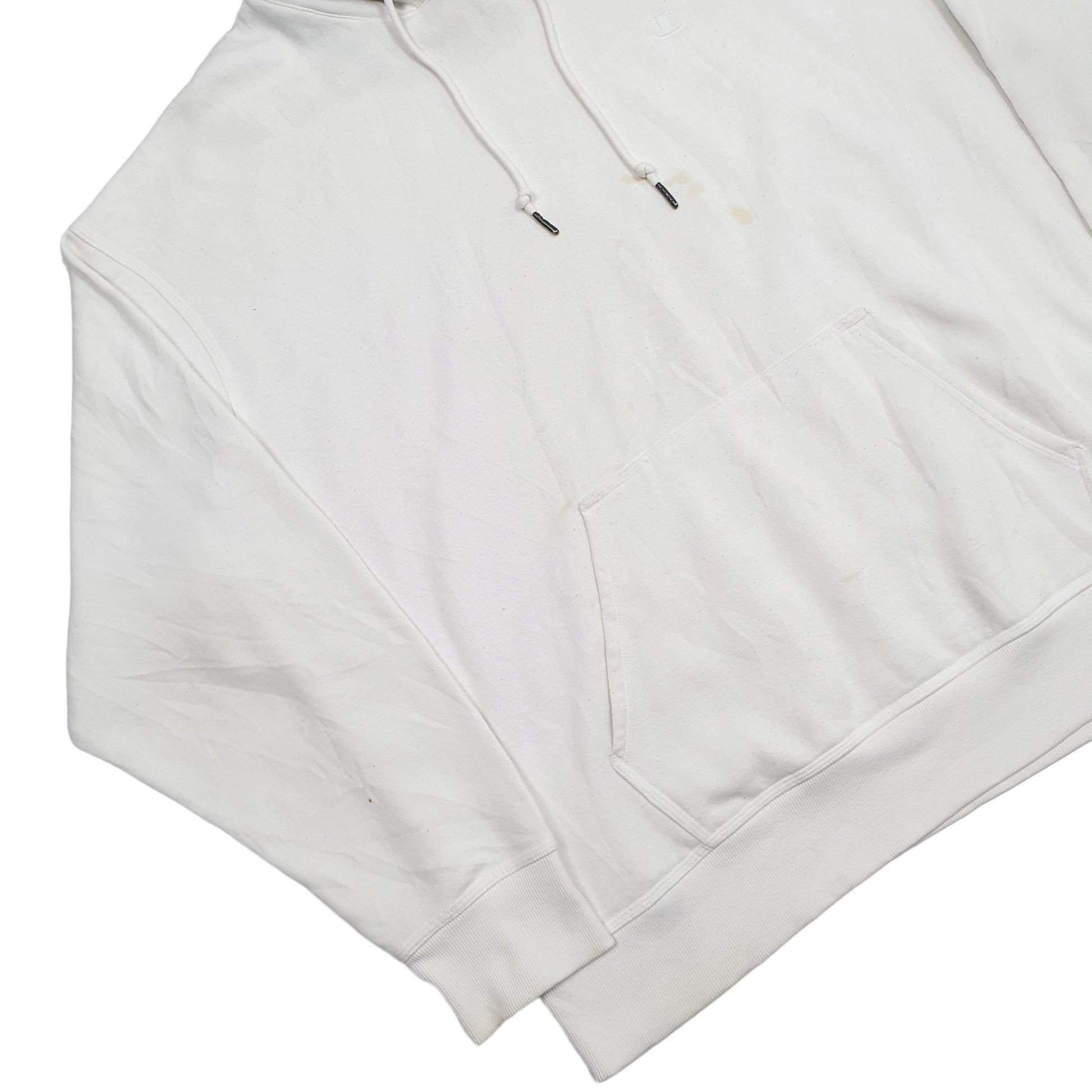 Mens White Champion  Hoodie Jumper