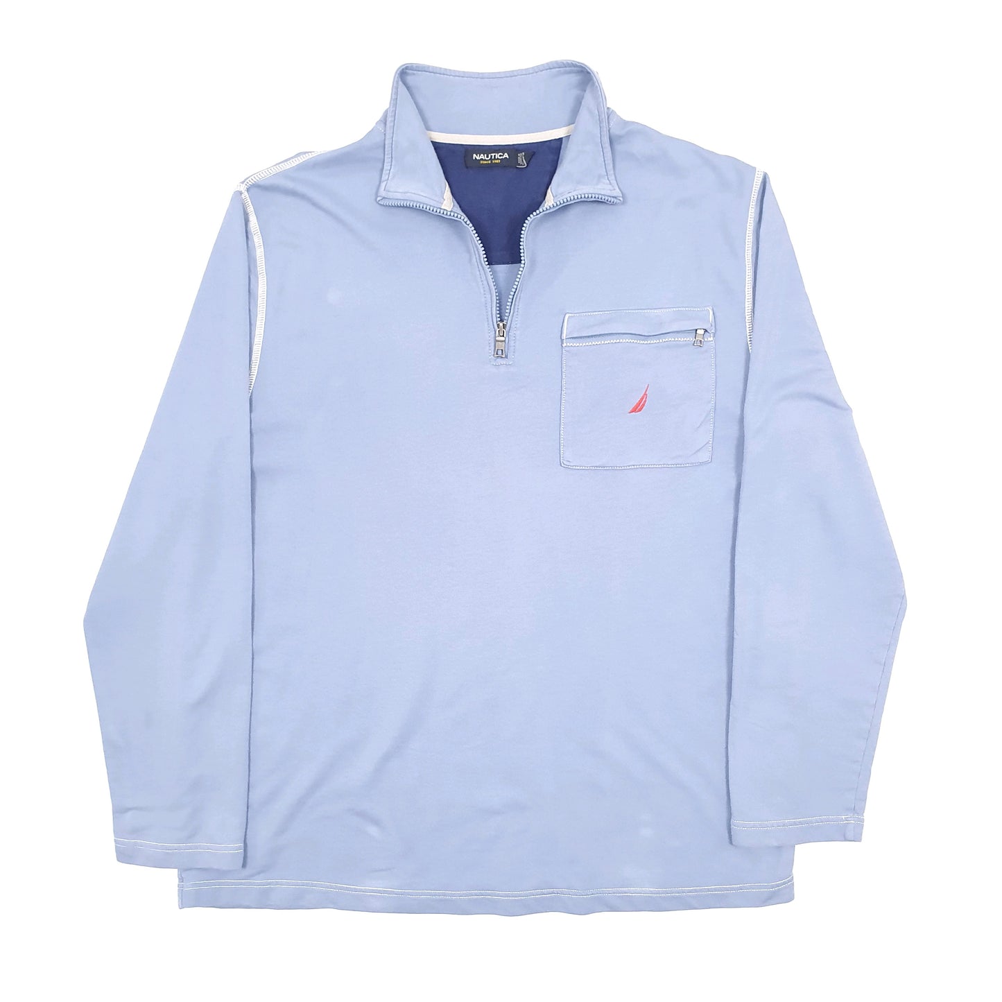 Nautica Quarter Zip XL Blue