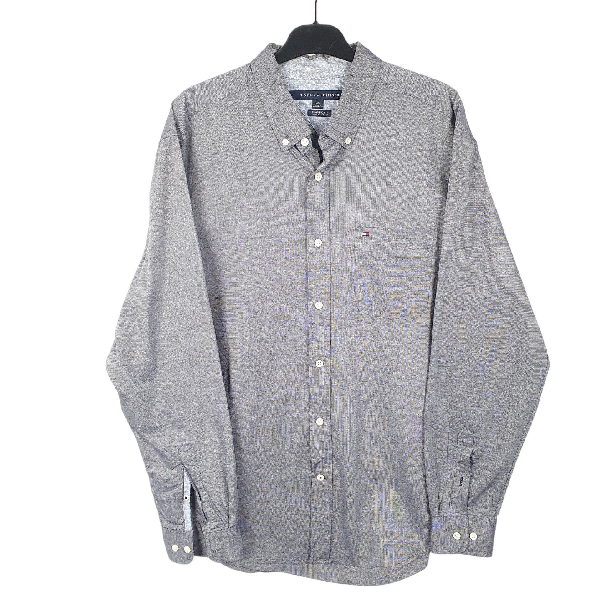 Tommy Hilfiger Long Sleeve Regular Fit Shirt Grey