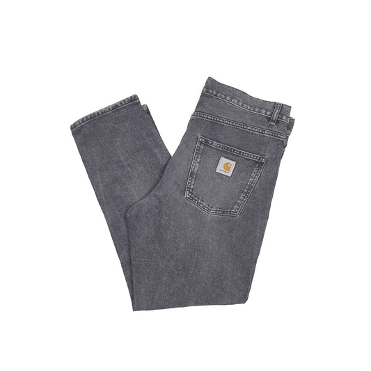 Carhartt Casual Tapered Fit WIP Relaxed Jeans W34 L29 Black