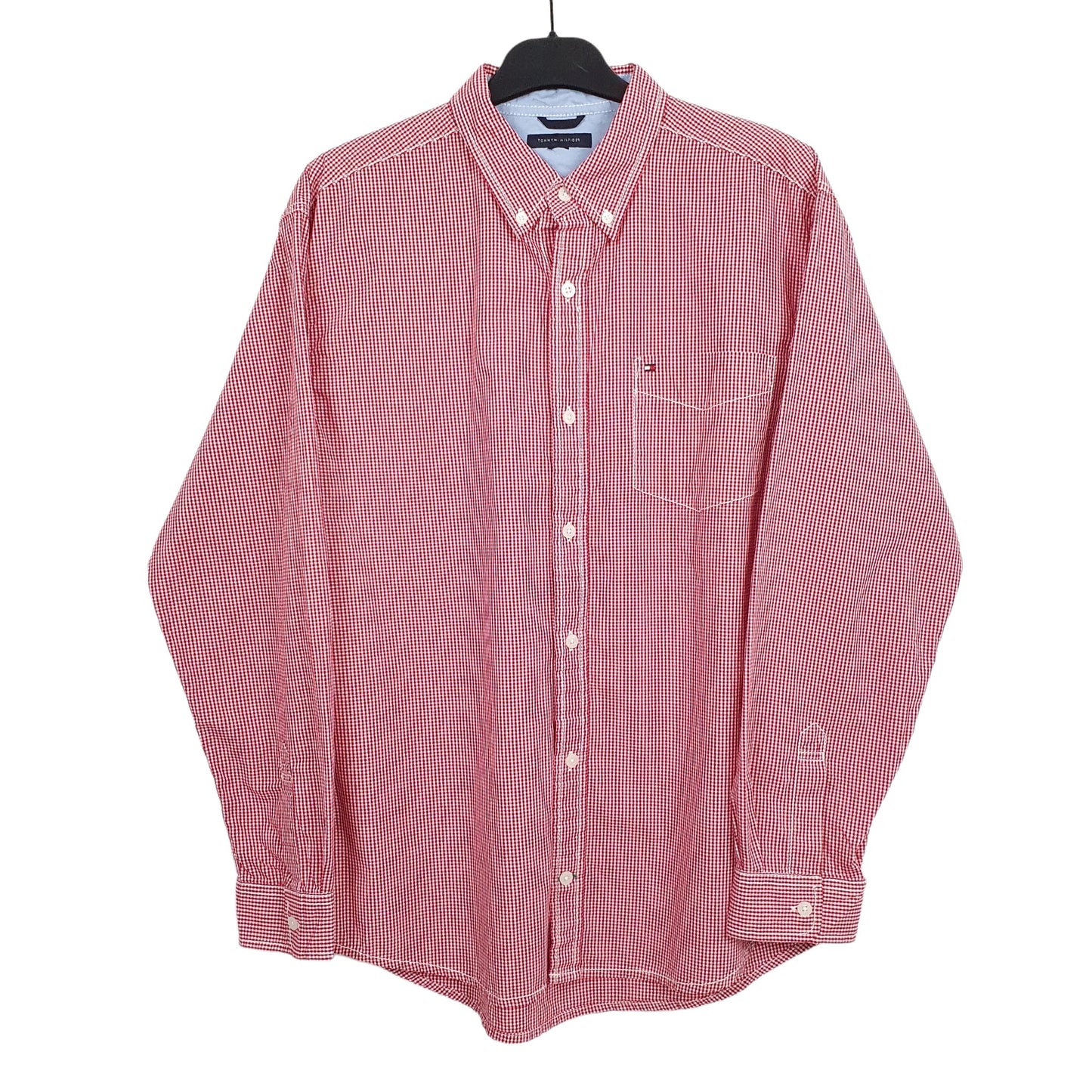 Red Tommy Hilfiger Long Sleeve Shirt