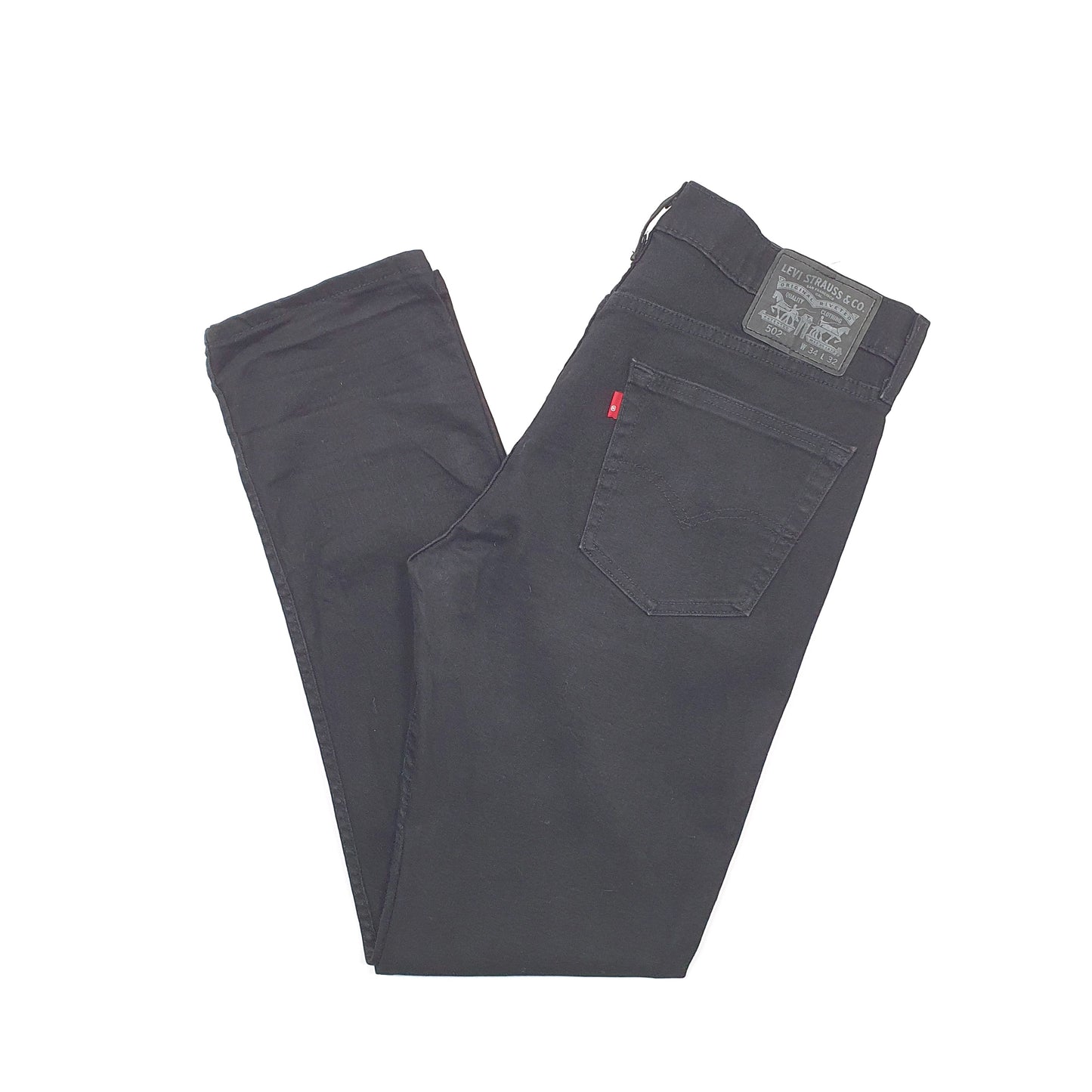 Levis 502 Regular Fit Jeans W34 L31 Black