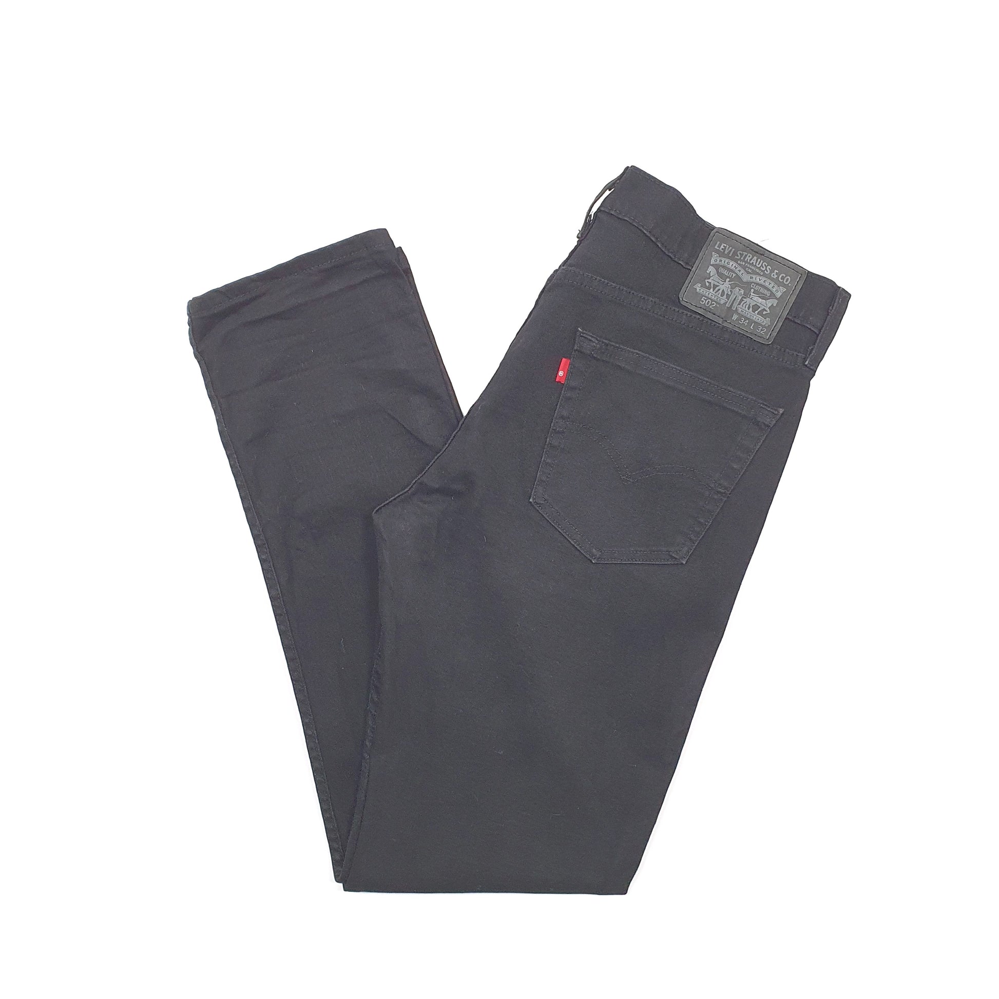 Levis 502 Regular Fit Jeans W34 L31 Black
