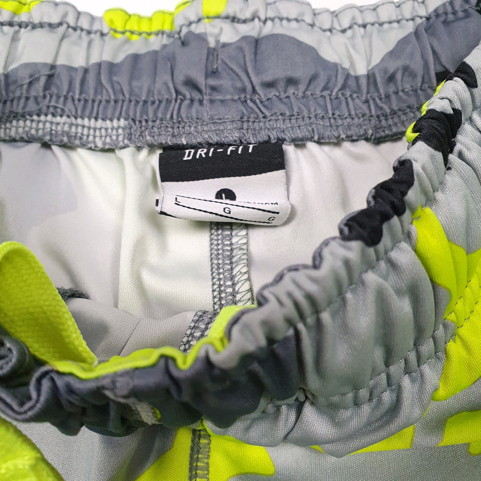 Nike Active Dri Fit Camouflage Grey Sport Shorts W24 Grey