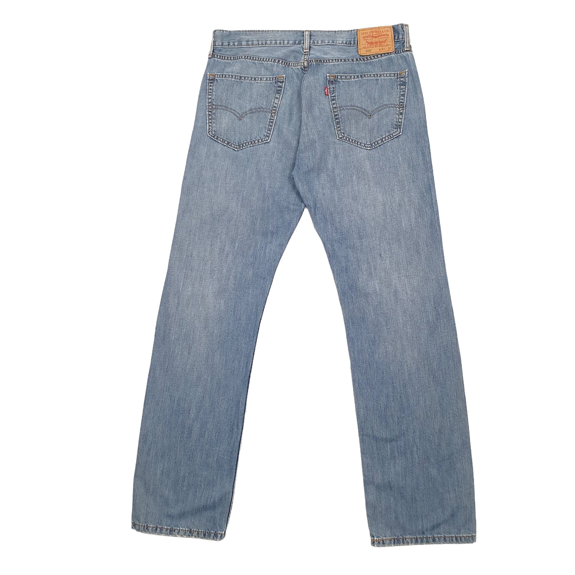 Mens Blue Levis  505 JeansW34 L32
