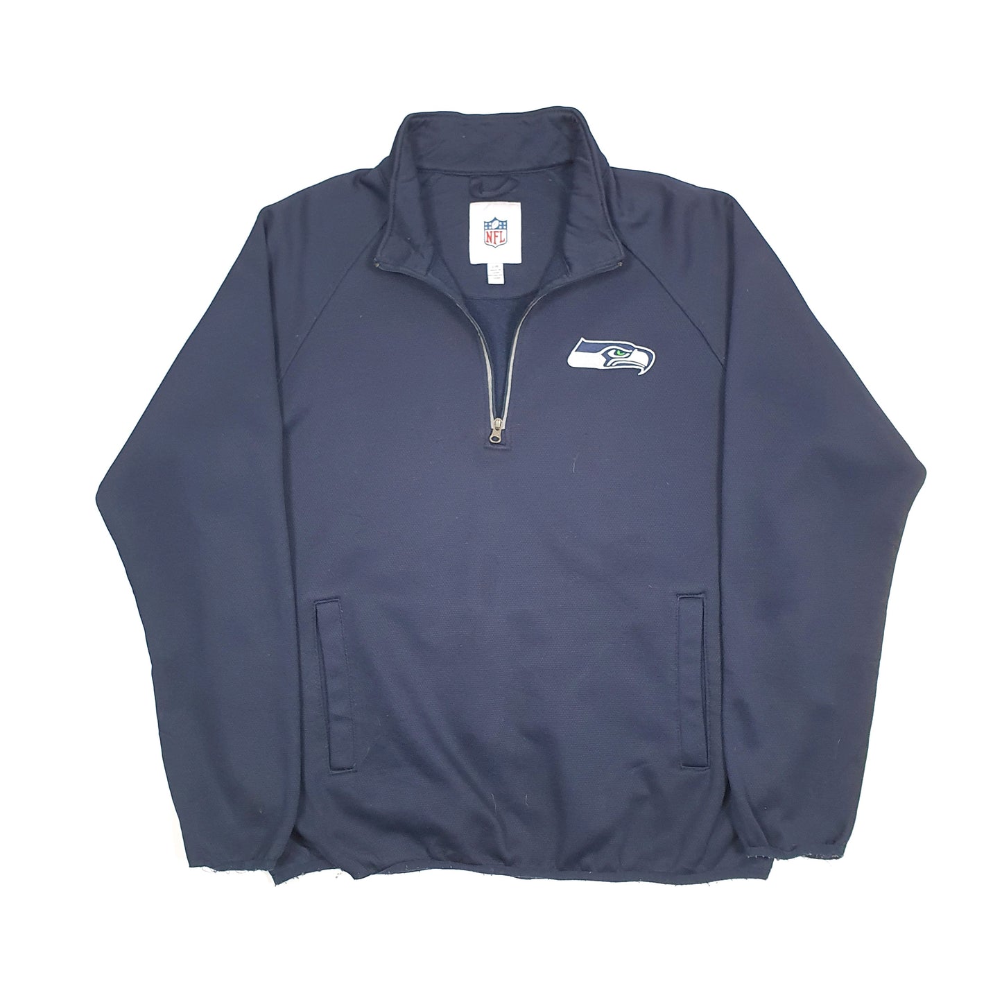 NFL Seattle Seahawks Quarter Zip L Navy