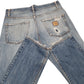 Mens Blue Carhartt WIP Straight Klondike Pant Casual JeansW33 L34