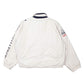 Mens White Nautica Challenge Vintage Spellout Padded Sailing  Coat