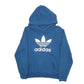 Womens Blue Adidas  Hoodie Jumper