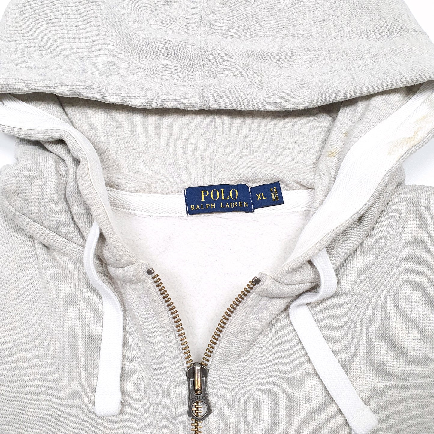 Mens Grey Polo Ralph Lauren Hoodie Full Zip Jumper
