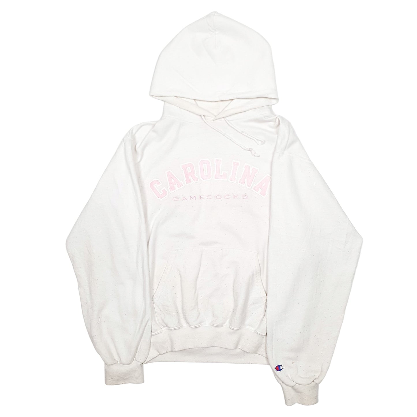 Mens White Champion USA College Carolina Gamecocks Hoodie Jumper