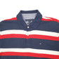 Mens Navy Tommy Hilfiger Performance Striped Short Sleeve Polo Shirt