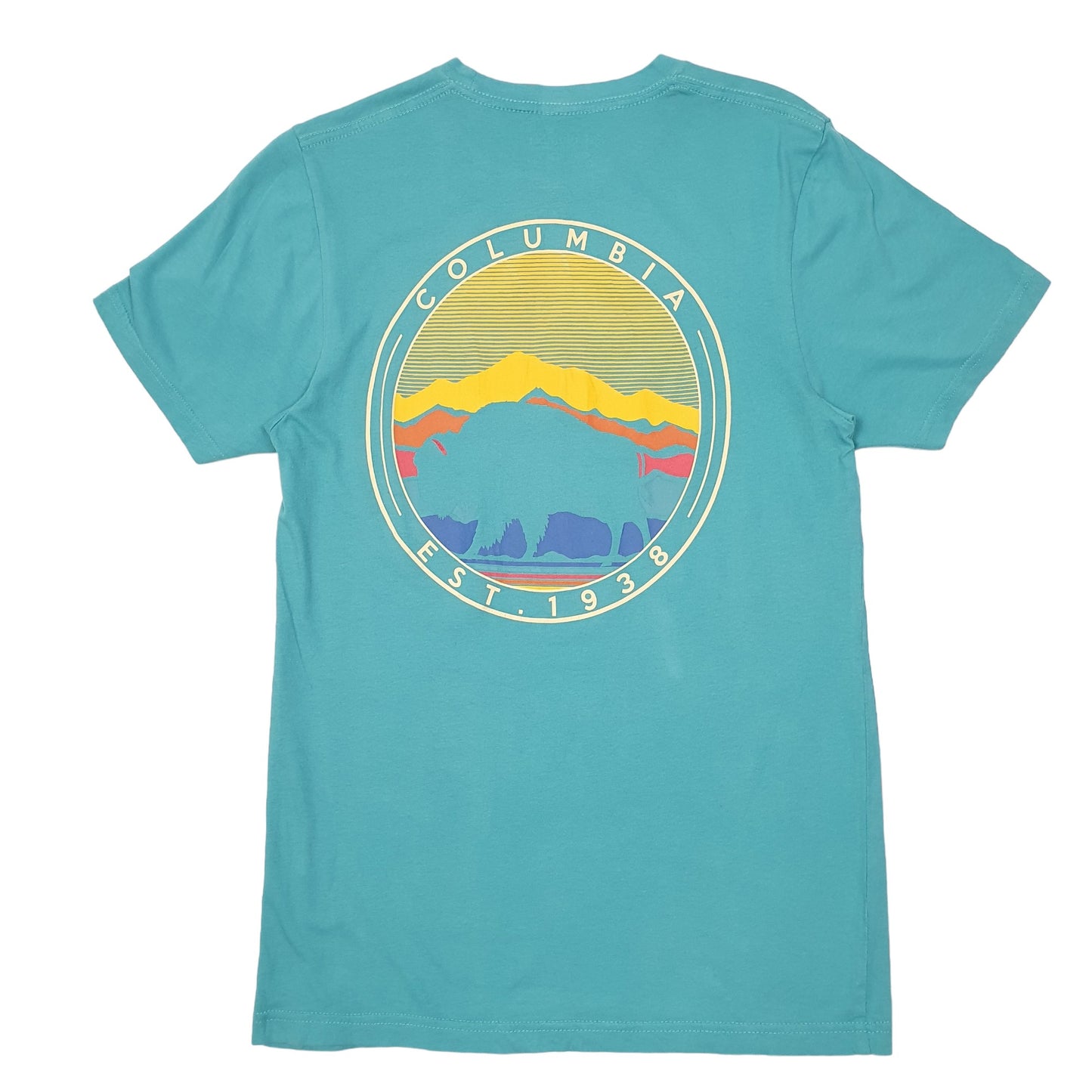 Mens Green Columbia Sportswear Heritage Est 1938 Short Sleeve T Shirt