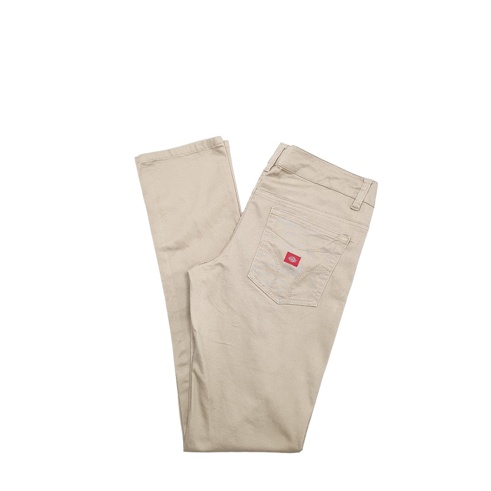 Womens Dickies Khaki Chino Trousers UK12 Khaki