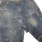 Mens Blue Carhartt Rugged Flex Double knee Carpenter JeansW34 L30