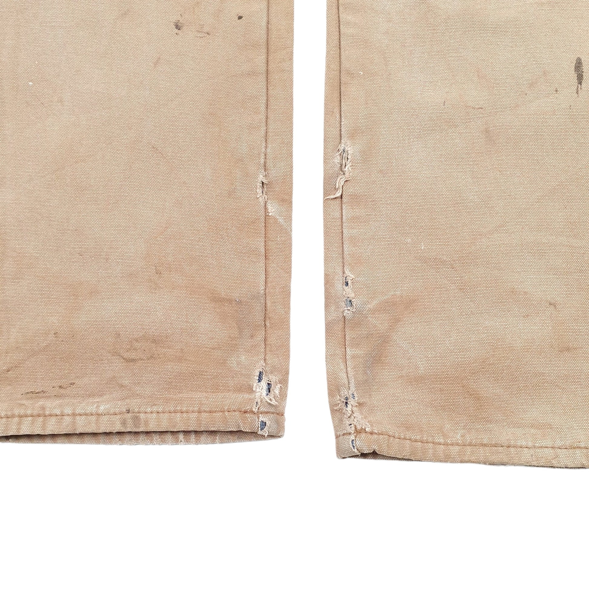 Mens Dickies Lined Beige Carpenter Trousers W32 L33 Beige