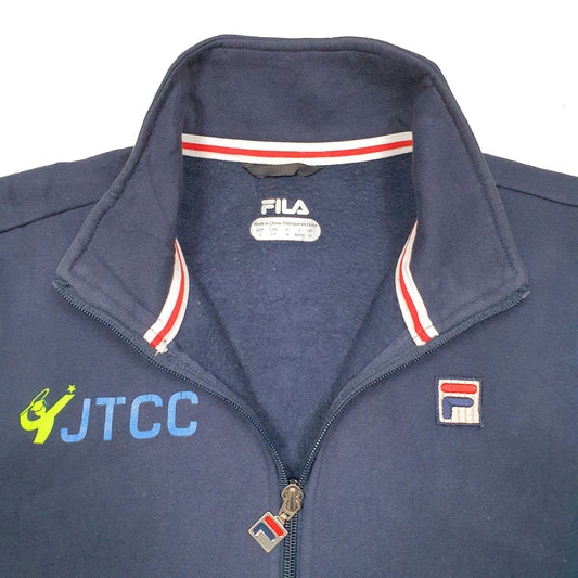 Mens Navy Fila Junior Tennis Champions Centre Full Zip Jumper