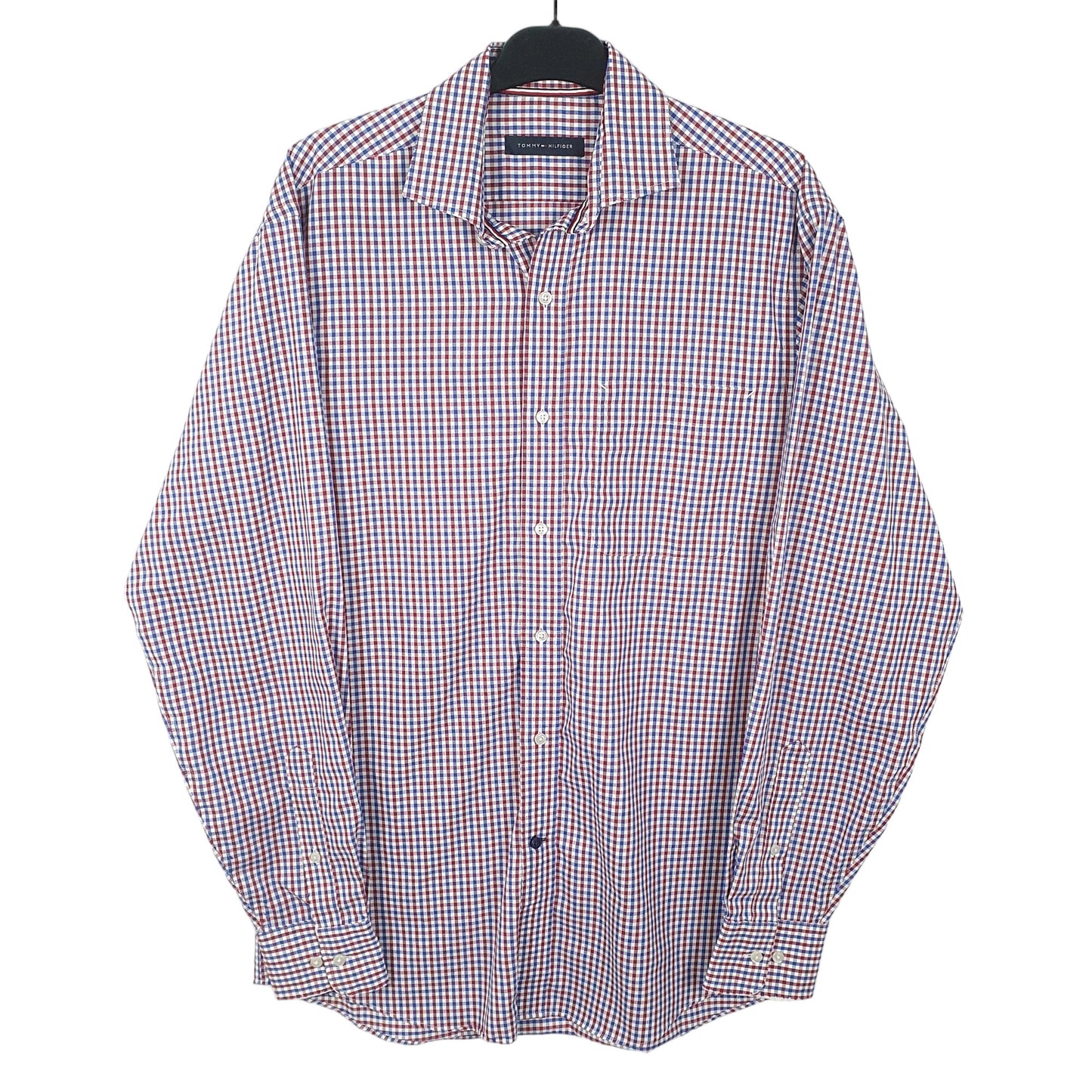 Tommy Hilfiger Long Sleeve Regular Fit Check Shirt White