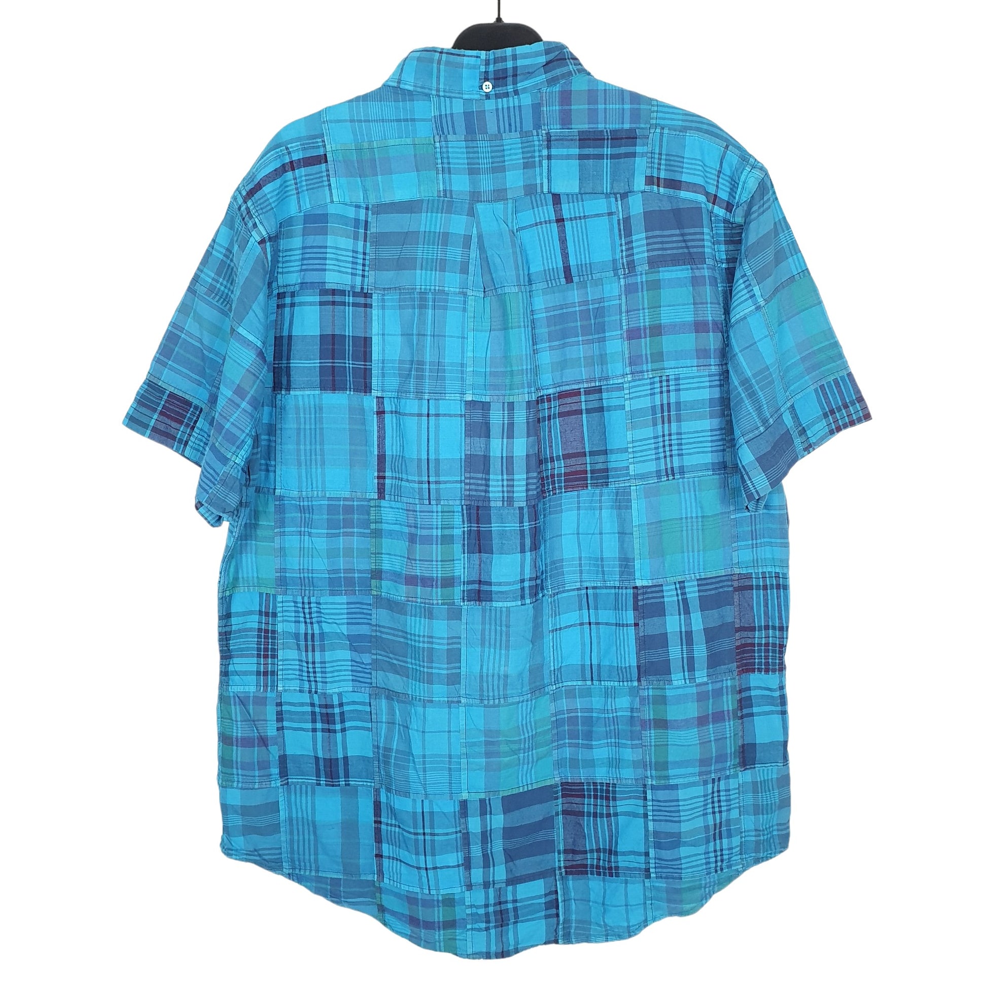 Ralph Lauren Short Sleeve Custom Fit Check Shirt Blue