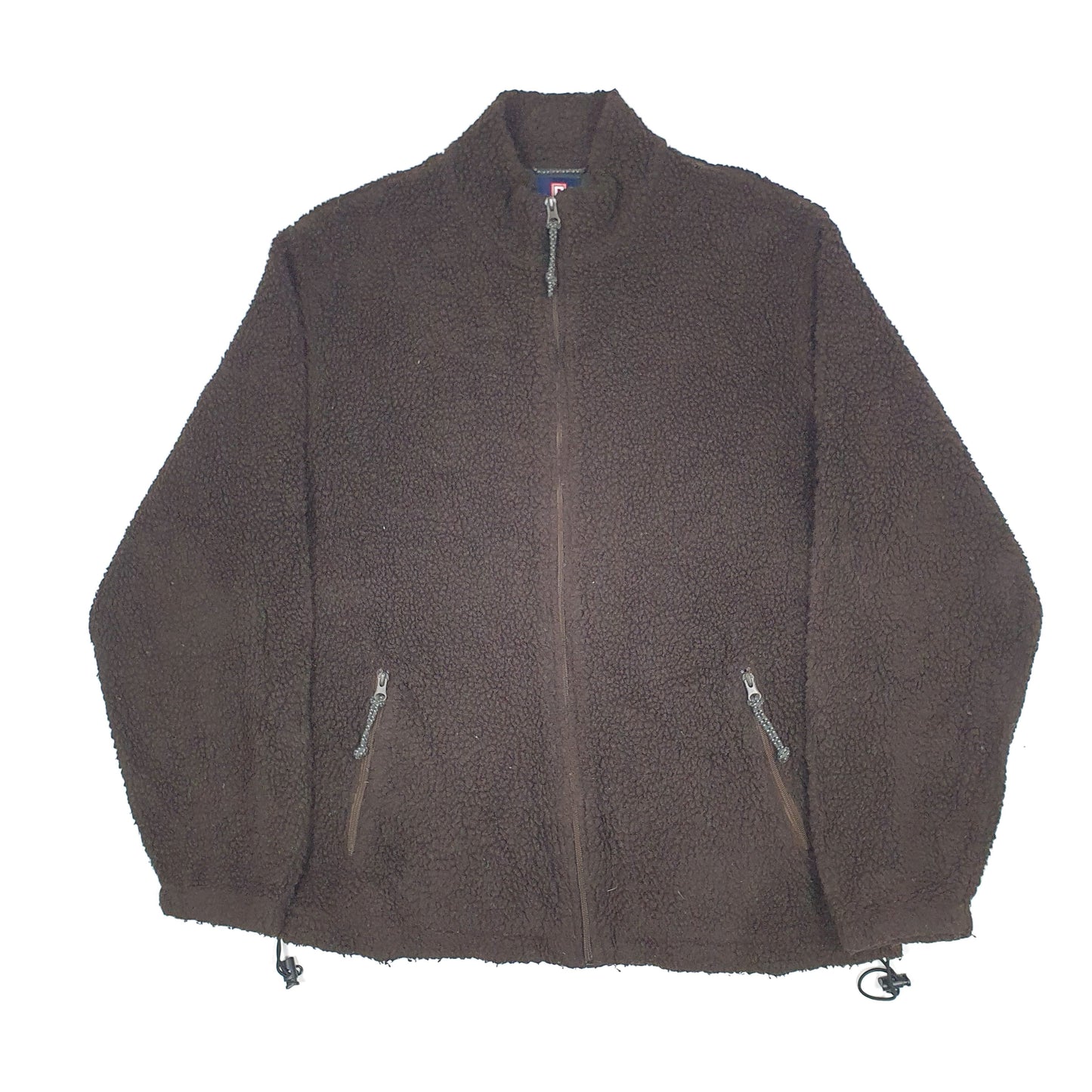 Chaps Retro Pile Full Zip Fleece L Brown