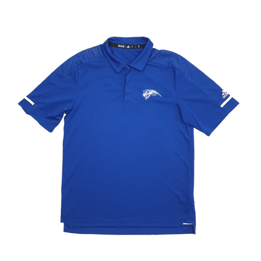 Adidas USASport Climalite Short Sleeve Polyester Polo Shirt Blue