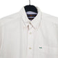 Tommy Hilfiger Short Sleeve Regular Fit Check Shirt Cream