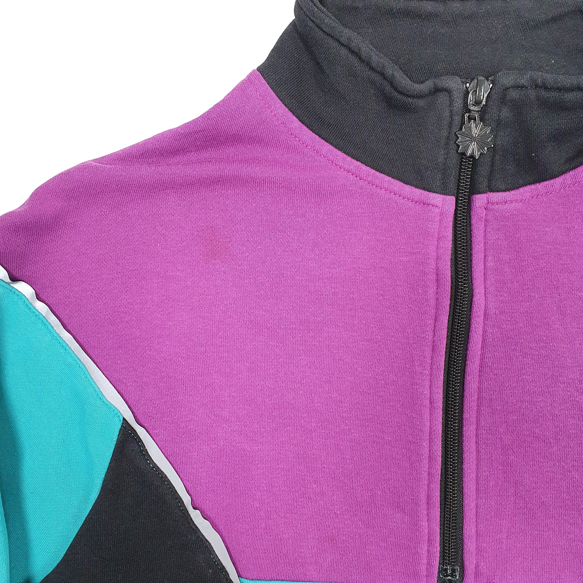 Mens Black Reebok Vintage 1990s Quarter Zip Jumper