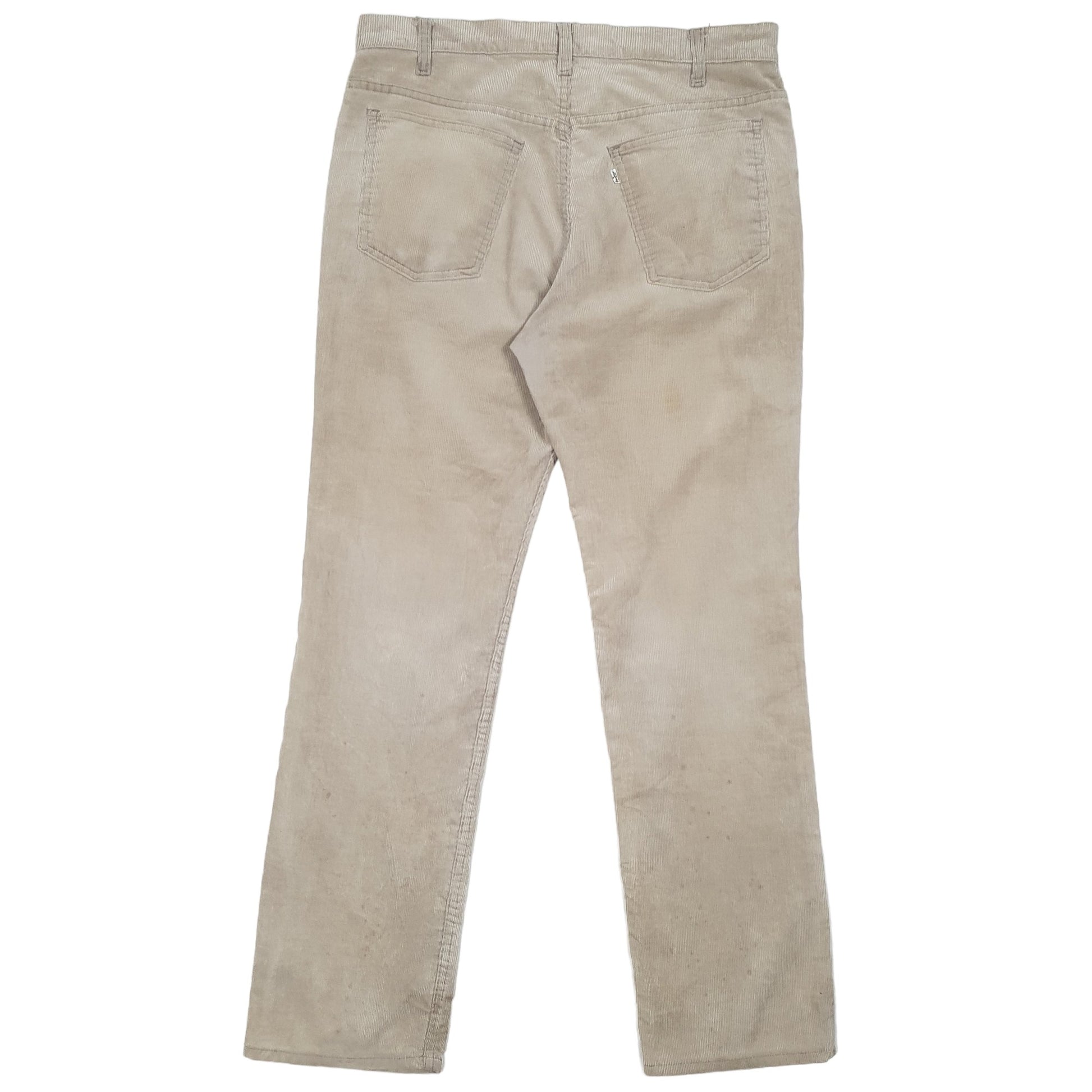 Mens Beige Levis  Corduroy Trousers