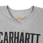 Mens Grey Carhartt Spellout Crewneck Jumper
