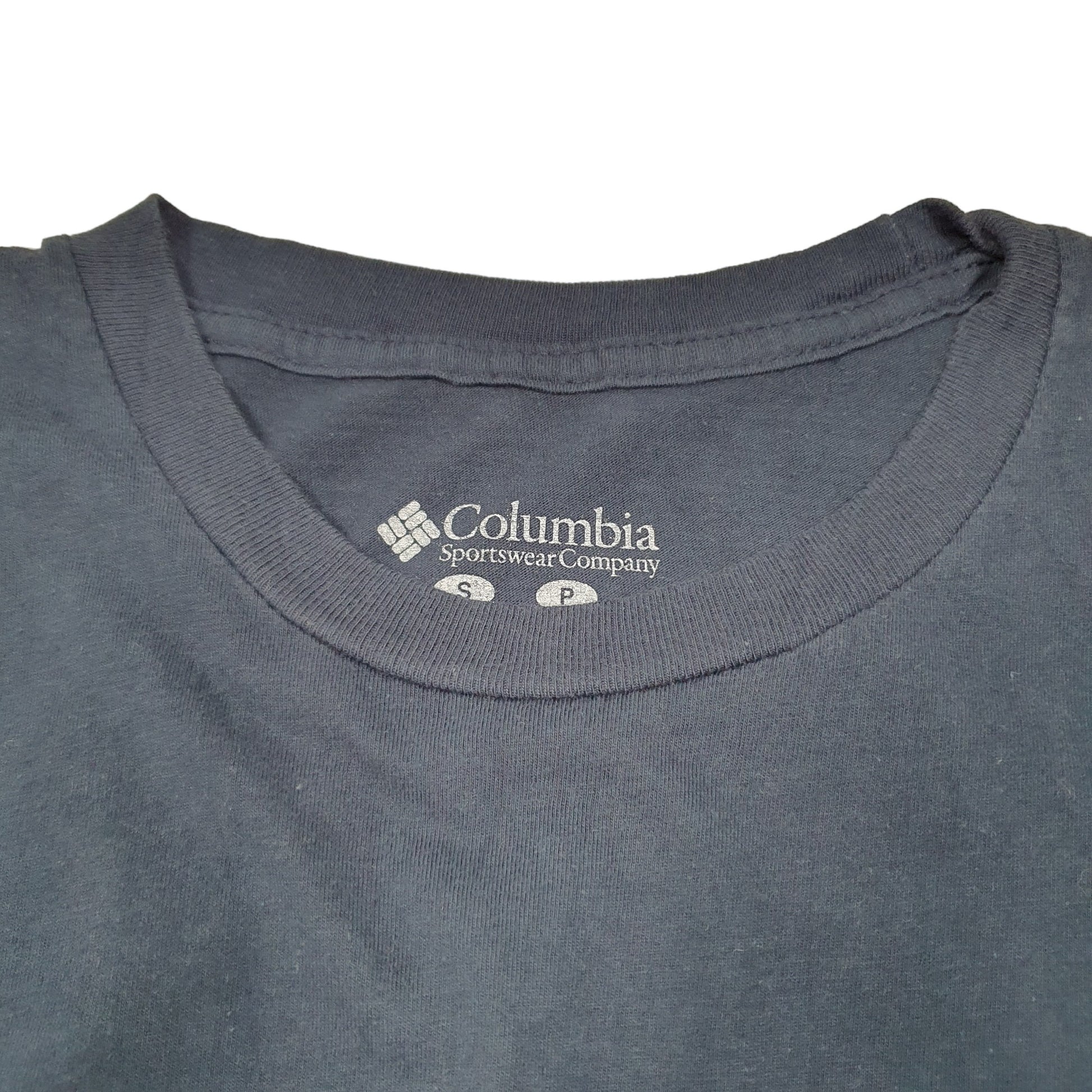 Mens Navy Columbia Sportswear Performance Fishing Gear PFG Short Sleeve T Shirt