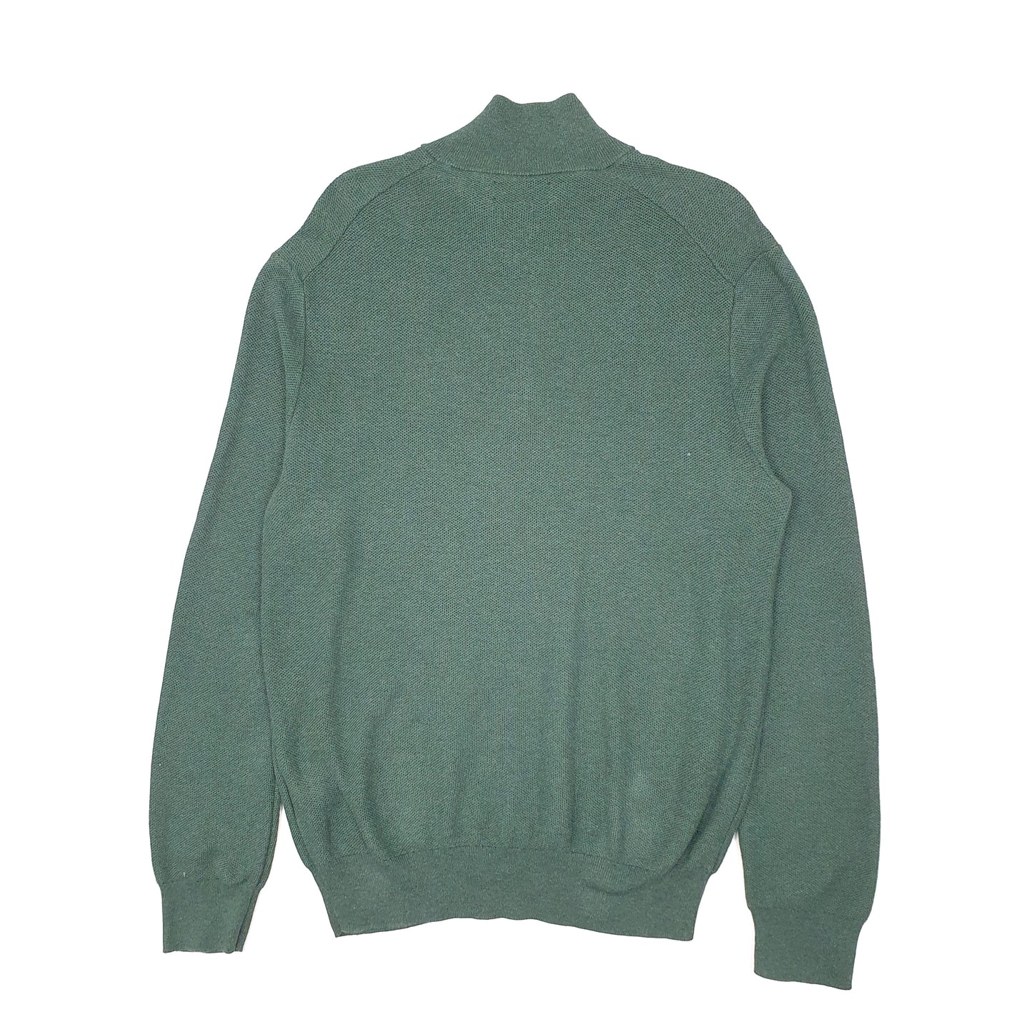Mens Green Polo Ralph Lauren Pima Quarter Zip Jumper