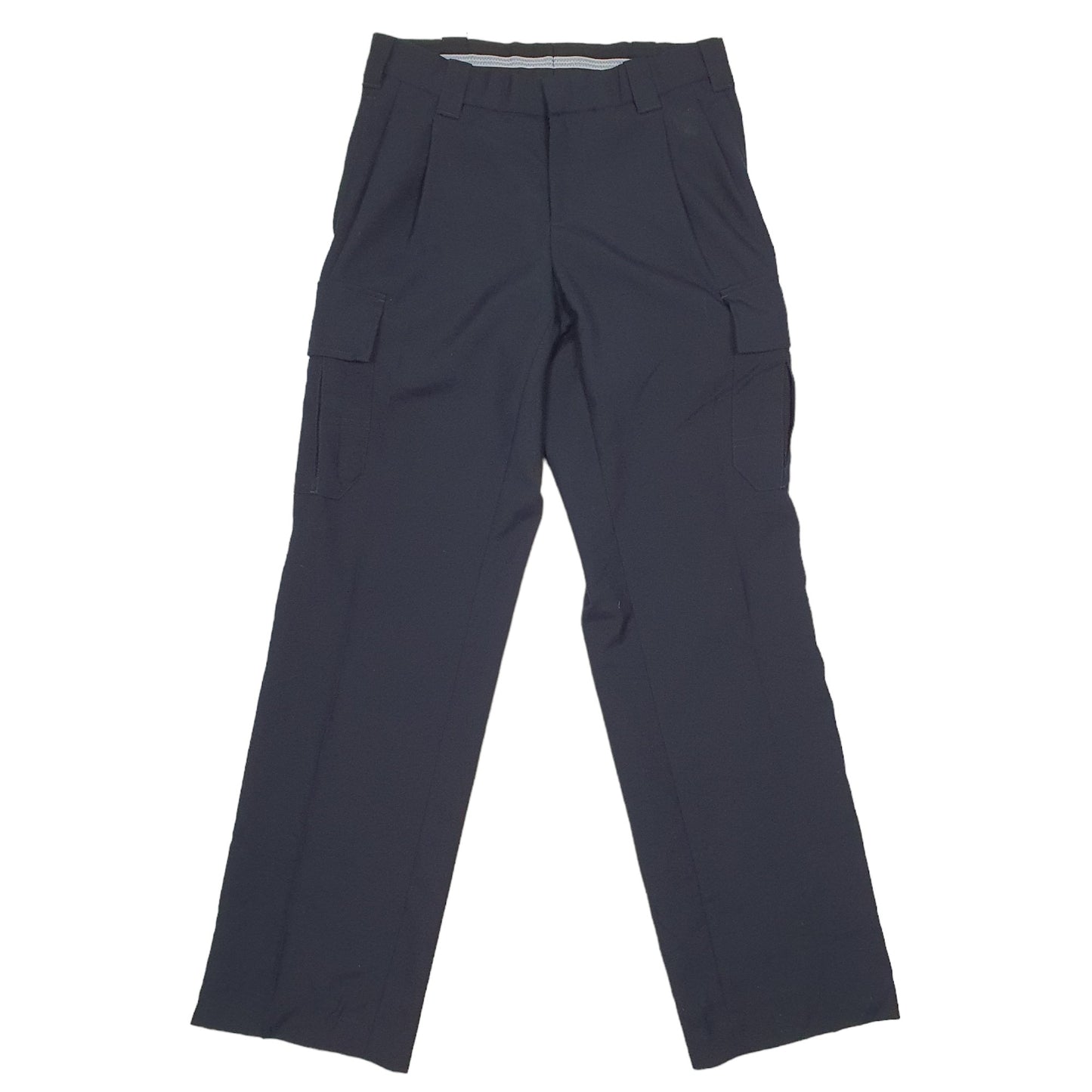 Mens Navy Unbranded Combat Pants Double Pleated Cargo Trousers