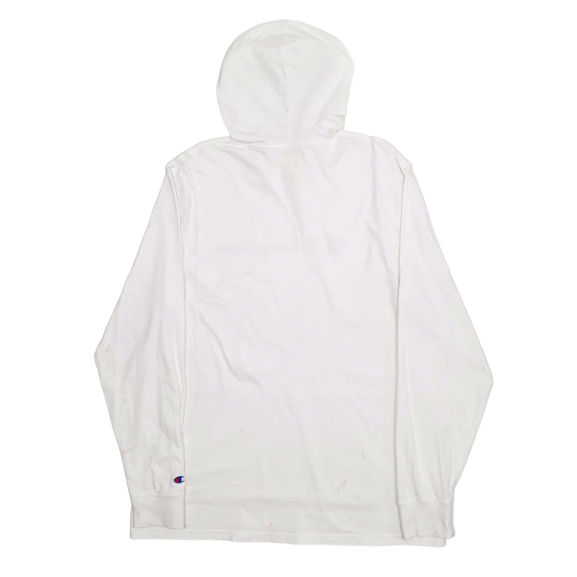 Mens White Champion  Hoodie Jumper