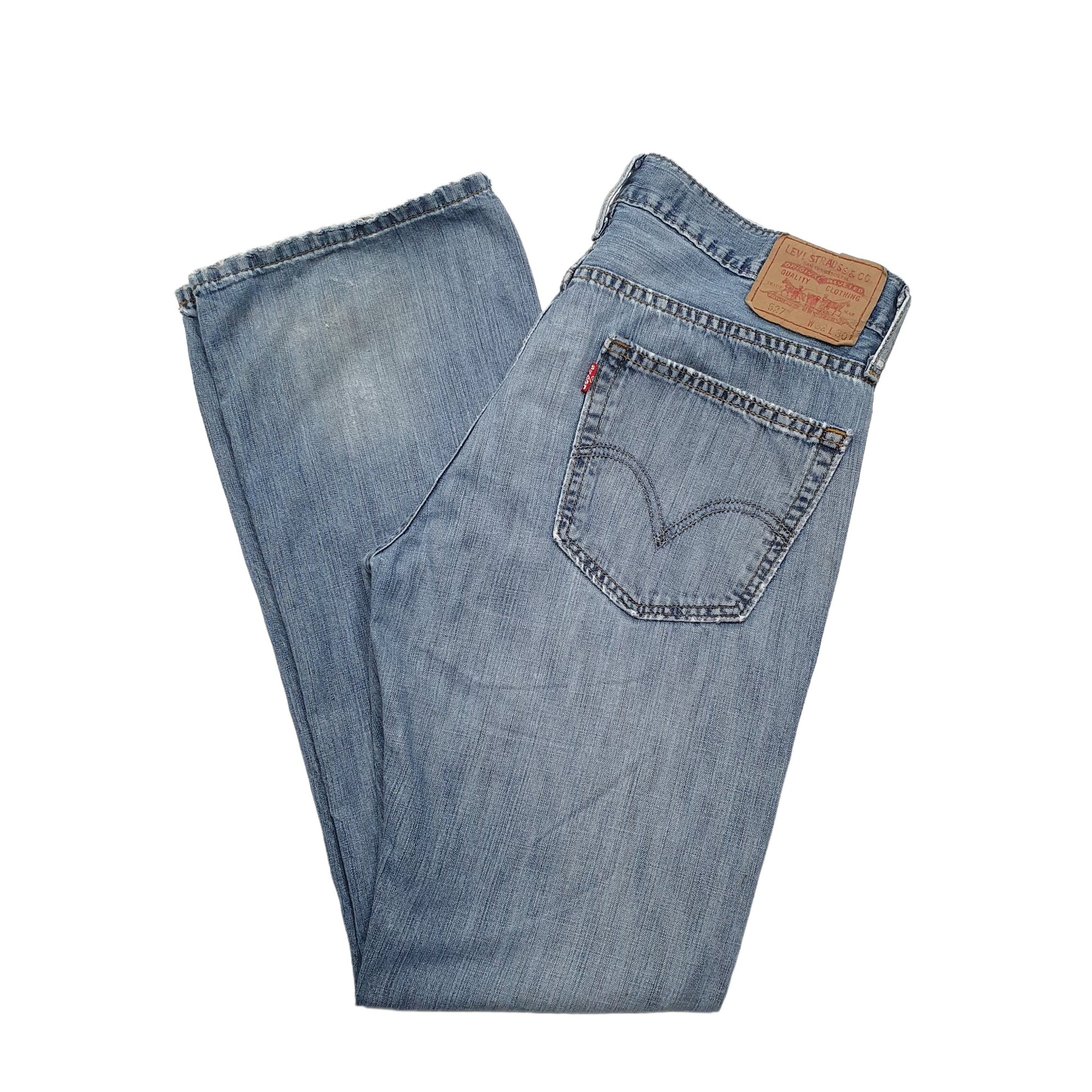 Levis 527 Bootcut Fit Jeans W32 L30 Blue