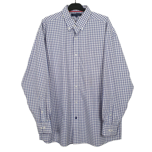 Tommy Hilfiger Long Sleeve Regular Fit Check Shirt Blue