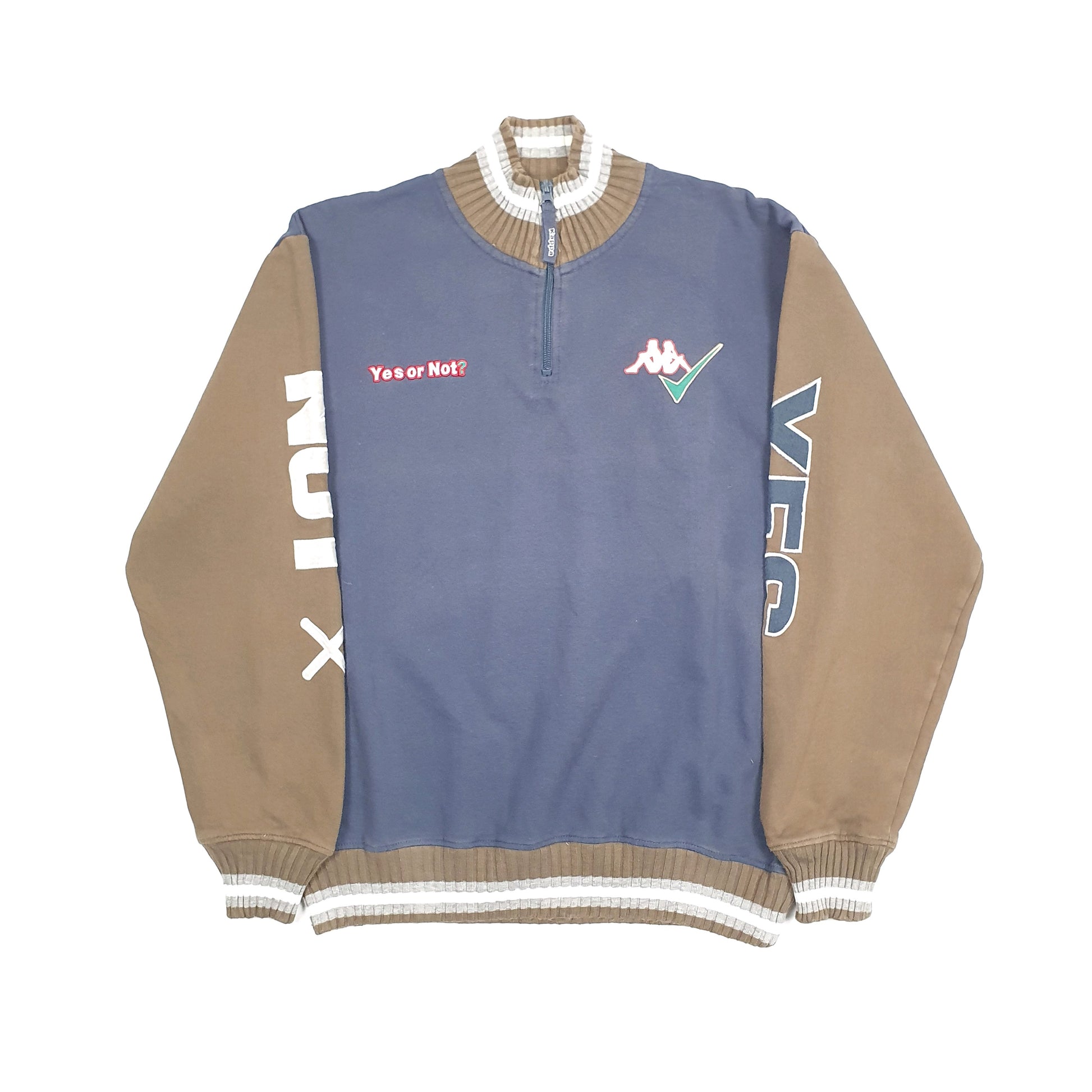 Kappa Yes or Not Quarter Zip M Navy