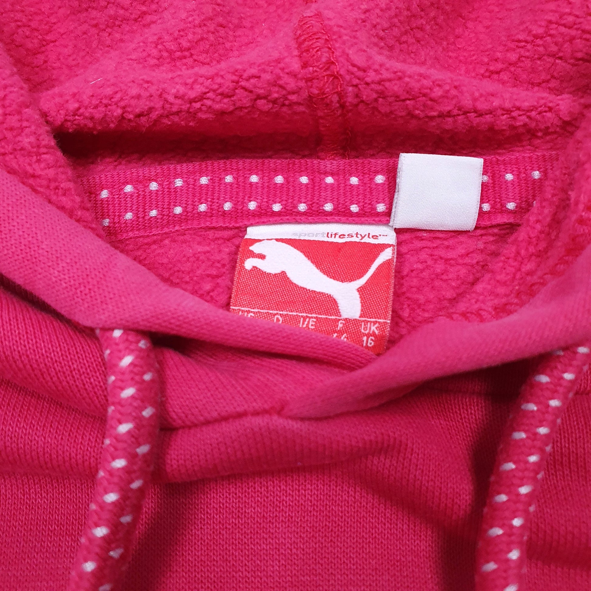 Womens Pink Puma  Hoodie Jumper